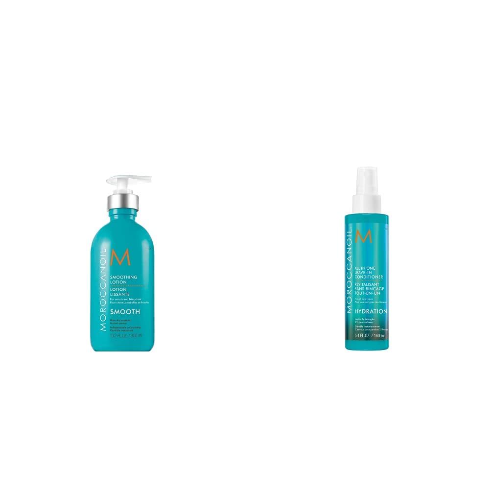 Moroccanoil Loción Suavizante, 300ml & Acondicionador Completo Sin Aclarado