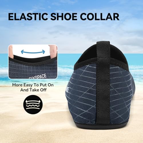 Image of Sixspace Water Shoes for Women Men Aqua Socks Swim Shower Beach Barefoot Pool Quick-Dry Non Slip Lake Surf