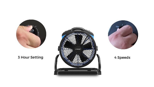 XPower FC-300S Heavy Duty Industrial High Velocity Whole Room Air