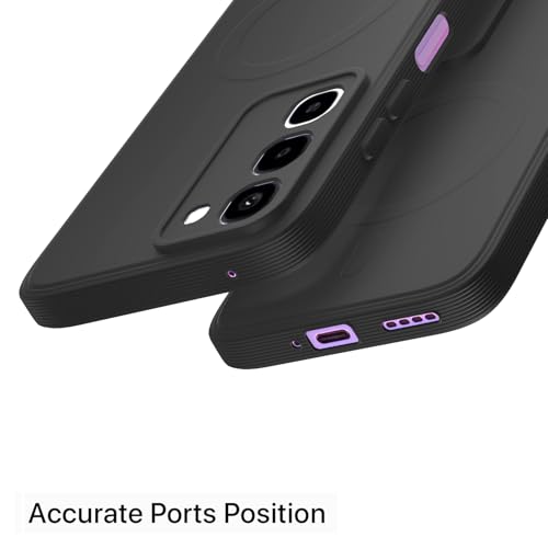 Image of Pikkme Back Cover for Realme P4R 5G Soft Matte Silicone Mag-Safe Design (Mag-Safe Not Support) Camera Protection | Slim Fit Bumper Cover (Black)