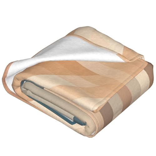 Couverture en micro polaire chaude plaid lit géométrique moderne - 5