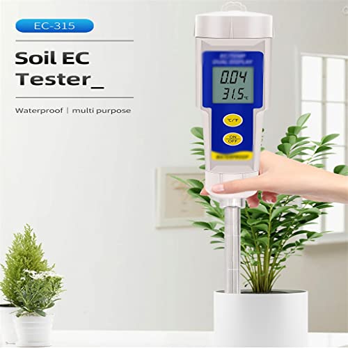 Testeur de conductivité et température du sol CE 2 en 1 de 0 à 4 ms/cm - 6