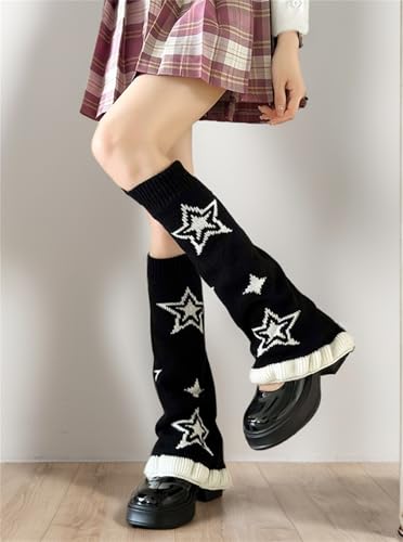 Y2k Harajuku Leg Warmers Women Cute Japanese Goth Rave Grunge Alt Punk3