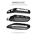 T-carbon Key Fob Cover Fits Audi 2025 A5 A5L A6 A6L Q6L Q6 RS Q6 RS6 SQ6 S6 e-tron Accessories;Real Carbon Fiber Key Shell Case Fits Audi A3 S5 Smart Remote Keyless with Keychain Piano Piant Black