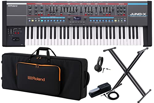 Amazon | Roland ローランド/JUNO-X [純正ケース(SC-G61W3)＆スタンド