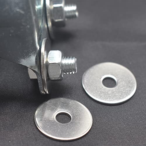 Floyutin 50 Pcs M6X25Mm(Od) Stainless Fender Flat Washer Large For Screw Hardware Lock #TOP2