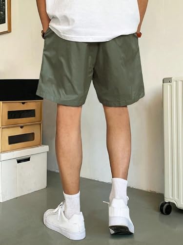 Image of QNIM Shorts for Men | Casual Cotton Drawstring Summer Shorts | Relaxed Fit Comfortable Chino Half Pants with Pockets | Stylish Lounge Wear & Everyday Outdoor Streetwear (Q-81-84)