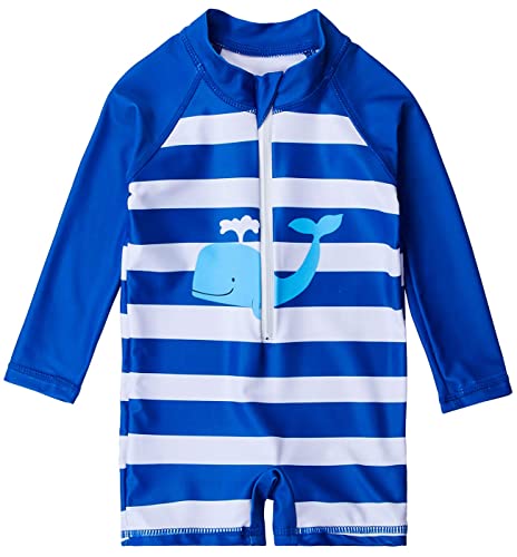 Image of uideazone Baby Toddler Boys Zipper Rash Guard Swimsuit UPF 50+ One Piece Beach Swimwear Bathing Suits 3-36 Months
