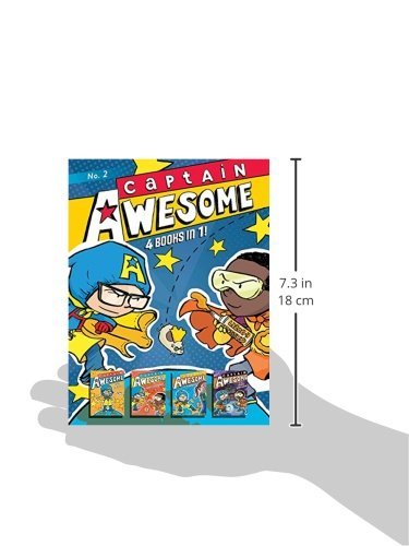 Captain Awesome 4 Books in 1! No. 2: Captain Awesome to the Rescue, Captain Awesome vs. Nacho Cheese Man, Captain Awesome and the New Kid, Captain Awesome vs. the Spooky, Scary House - Image 8