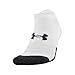 Under Armour Adult Performance Tech No Show Socks, Multipairs, White (6-Pairs), Large