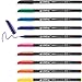 Produktbild edding 1200 Fasermaler fein - schwarz rot blau grün gelb orange braun violett pink hellblau - Set mit 10 leuchtenden Farben - Rundspitze 1 mm - Filzstift zum Zeichnen und Schreiben - Schule, Mandala