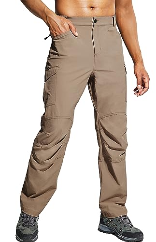 Haimont Men's Lightweight Hiking Pants with 6 Pockets Nylon Quick...