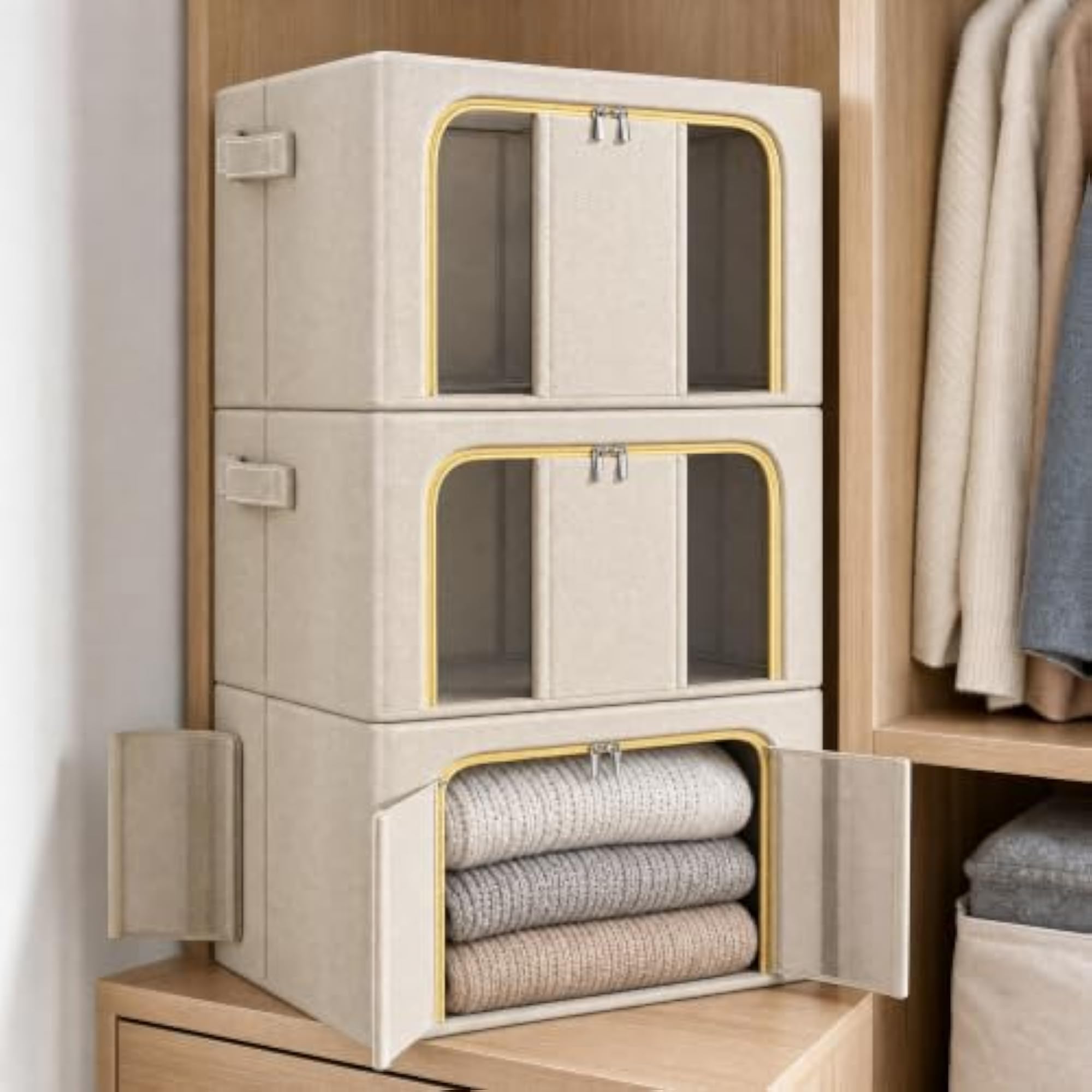 Large Capacity Foldable Storage Organizer Box
