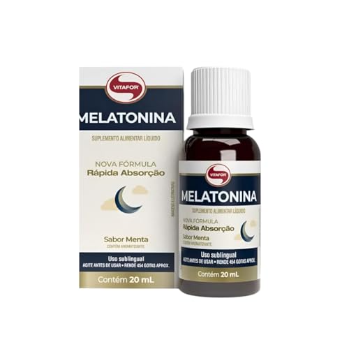 Melatonina Sublingual 20ml – Vitafor – Rápida Absorção em Líquido Conta‑Gotas