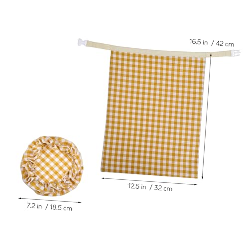 Bolsa de pan de cera de abejas de algodón para almacenamiento de pan casero 3