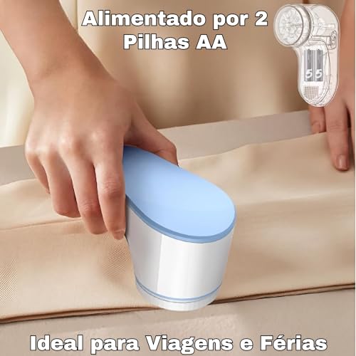 Papa Bolinhas de Roupas Elétrico, Removedor de Fiapos para Roupas Sem Fio, Remove Eficaz e Rapidamen