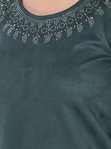 Image of FNOCKS Women's Fleece Velvet Fabric Kurta Palazzo Set with Pocket