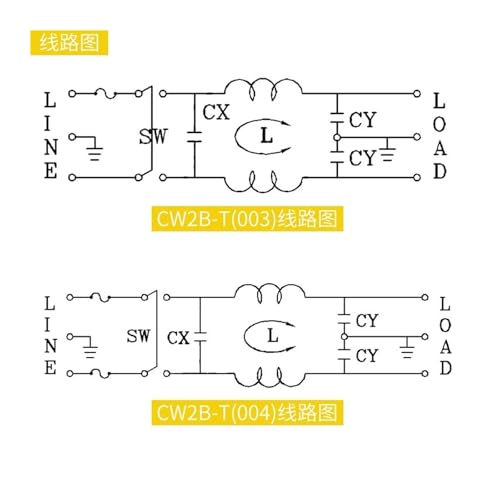 Filtre anti-interférence CW2B-10A-T pour sécuriser vos lignes de calcul 220V - 4