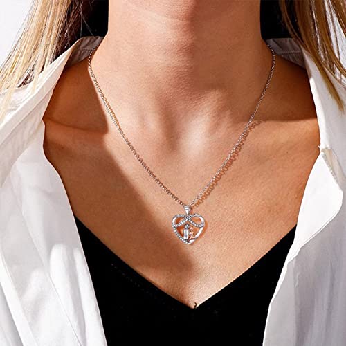 Collier diamant infini cœur en or pour vos soirées et fêtes