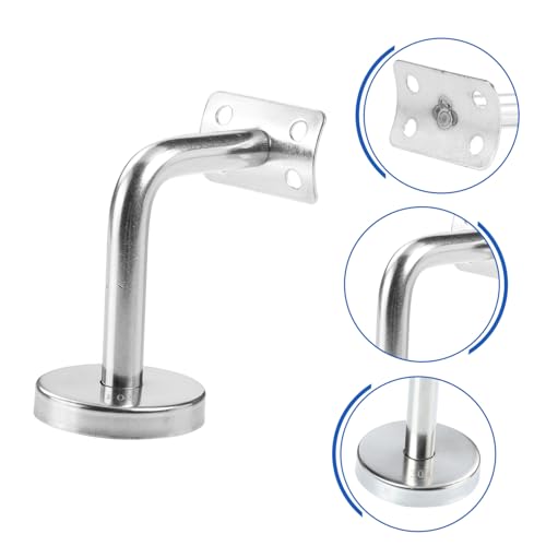 Soportes de pasamanos de acero inoxidable para pared pack de 8 piezas 5