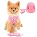 PAIDEFUL Mesh Harness for Small Dogs Large Cats No Pull No Choke Escape Proof Padded Vest Puppy Leash Lead for Kitten Walking Jacket Adjustable Training Collar Corduroy Soft Comfy Material