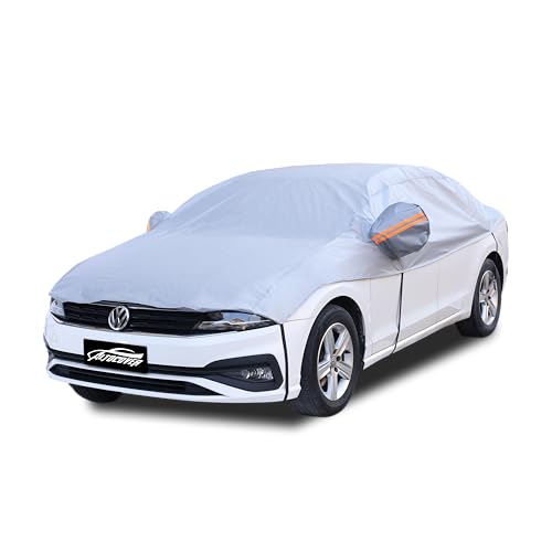 Image of Half Car Cover for Large Sedan, Such as Toyota Avalon, Cadillac cts, Dodge Charger, Fits Sedan /Coupe 197-206 inchs