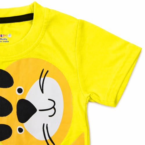 Image of Kuchipoo Boys Cotton T-Shirt & Shorts | Printed Summer Wear Set | Soft & Comfortable Kids Clothing | Pack of 3