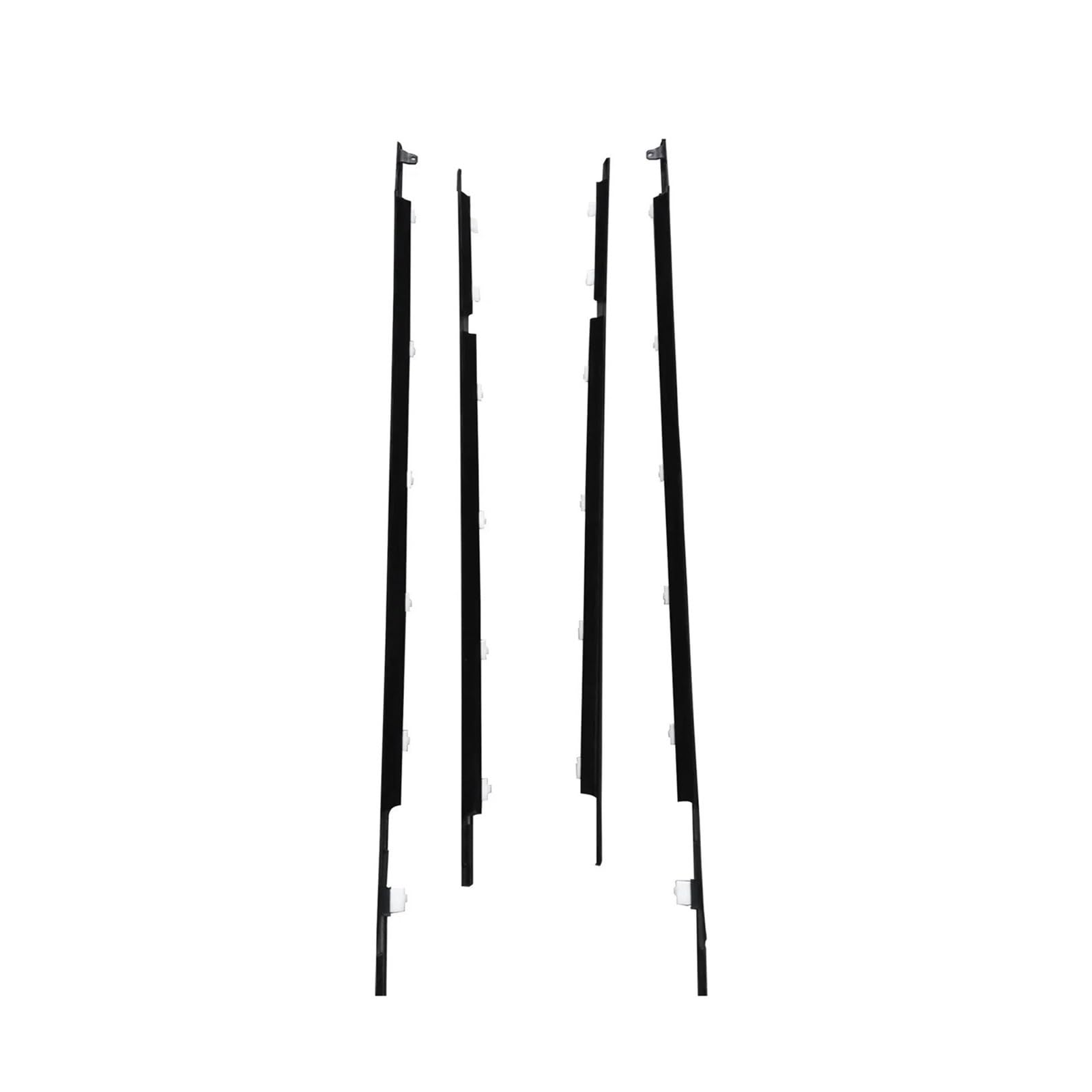 Crjimx Black Car Side Window Weather Strip Sealant Weatherstrip For Toyota For Land For Cruiser Lc80 Fzj80 Lx450 1990-1998 7571060021(Black)