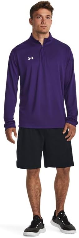 Under Armour Men's Team Tech 1/4 Zip Loose Royal Blue Long Sleeve Shirt