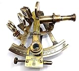  CH Antikes Messing nautisches Sextant maritimes Astrolabe Marine für Büro & Geschenkartikel