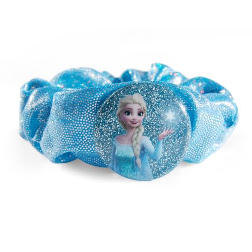 Image of Disney Frozen Elsa Anna Hair Scrunchies, Premium Glitter Shimmer Satin Hair Bands, 3PCS Winter Wonderland Kids Hair Accessories Gift Set for Girls