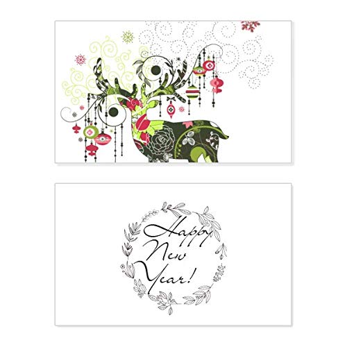 Tarjeta de Año Nuevo con diseño de copo de nieve para felicitaciones invernales