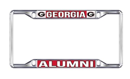 Georgia Bulldogs Alumni UGA Dawgs Chrome License Plate Frame