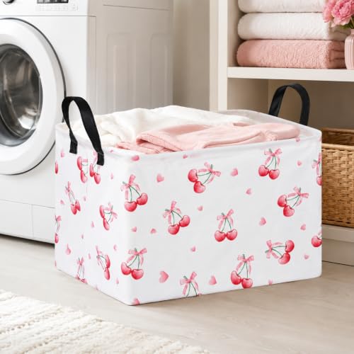 Image of Girls Room Decor Storage Basket Toy Gift Box Baby Hamper Collapsible Organizer Bin Gift Baskets for Home /Dorm /Kitchen /Pet /Office /Closet /Shelf