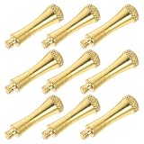 MALUGOGO 10 Stück goldene Edelstahl-Nagelschere für Männer mit ergonomischem Design zur Reduzierung der Ermüdung der Hand, professionelles Nagelzubehör für Friseure und Friseure