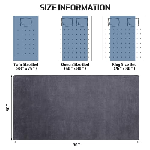 Mixweer PRI-MIXWEER-1896 Oversized Bath Towels Set Of 2, 40 X 80 Inch Giant Bath Sheets Set Dark Gray Microfiber Large Bathroom Towels Jumbo Shower Towels Quick Dry Towel thumb #4