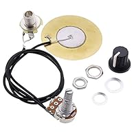 The sound pickup is 50mm Piezoelectric ceramic disc transducer, very and sounded good through several different amps. It is very large and can collect a wider of sound in for case you are not sure where are the best parts of the sounds. With the of b...