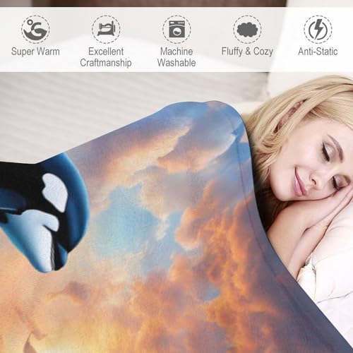 Couverture dauphin 3D avec impression haute définition moelleuse - 4