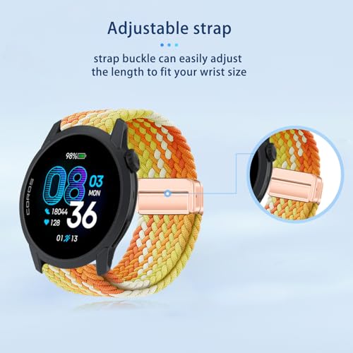 Correa para reloj Coros PACE 4 de nylon trenzado miniatura 6