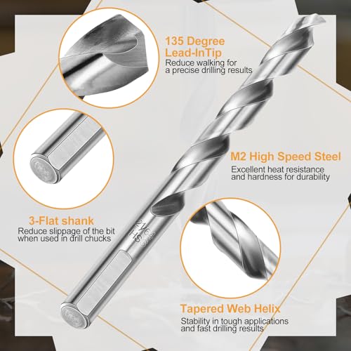 Image of MorningRo 1 /8-27 Npt Tap 21 /64 Drill Bit High Speed Steel Tap Drill Bit Set | M2(6542) High Speed Steel Tap, Accurate Threads, Assorted Plumbers Mechanics, DIY Thread Cutting Tools