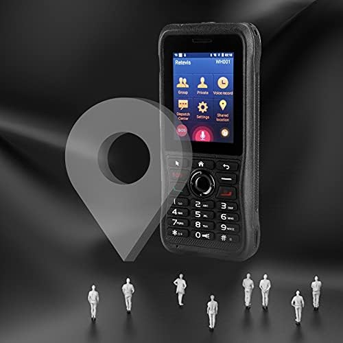 Retevis RB21 Network Walkie Talkie, Long Range Network Two Way Radio, 2800mAh Smartphone Walkie Talkie Bluetooth GPS, 2G / 3G / 4G / Wi-Fi Signal Network PTT Radio (Black, 1Pcs)