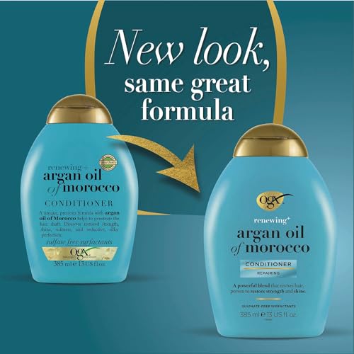 OGX Argan Oil of Morocco Hair Conditioner for Dry Damaged Hair, 385ml ( Pack of 1) - Image 3