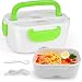 Electric Heating Lunch Box Food Heater Portable Lunch Containers Warming Bento for Home&Office Use 110V Hot Lunch Box (Green)