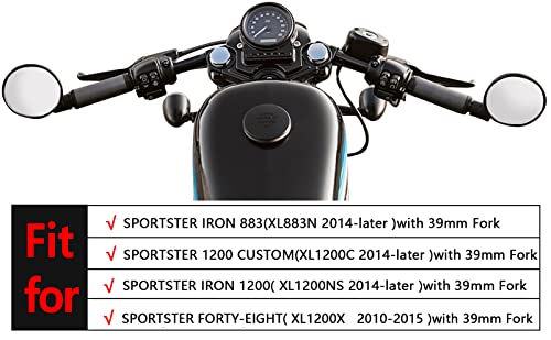 Fullibars HB0039S 1 Inch Handlebar With Φ 39Mm Clip-Ons Handlebars Compatible thumb #6