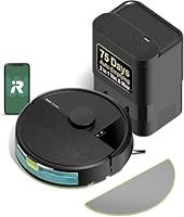 iRobot Roomba 104 Robot Vacuum & Mop - Self-Empties for 75 Days (Over 10 Weeks), Strong Power-Lifting Suction, Vacuums All Floors, Mops Hard Floors, LiDAR Smart Navigation Mapping, Cleans in Neat Rows
