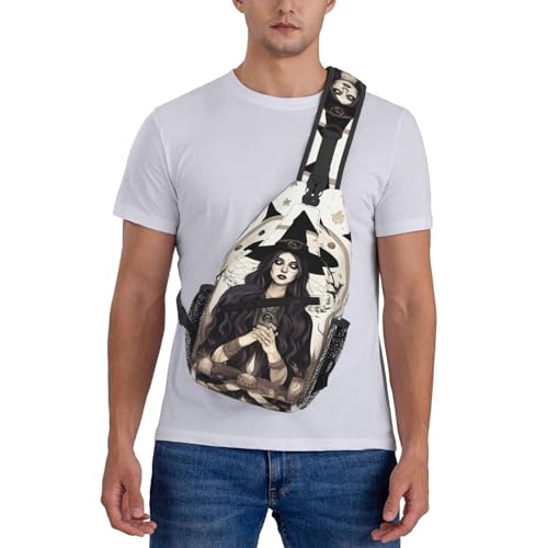Mochila bandolera con dibujo bohemio para senderismo miniatura 7