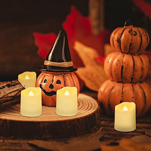 Rechargeable Led Tea Lights Usb Flameless Warm White Votive Candles With Remote Battery Flickering Tealights Candle For Halloween Christmas Romantic Home Decoration (6 Packs,Warm White) #TOP4
