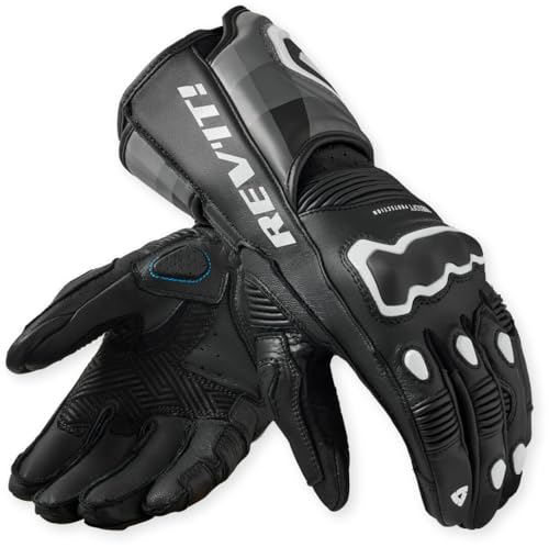 Revit Handschuhe Quantum 3 Gloves Racing Motorradhandschuhe Sportliche Lederhandschuhe, L