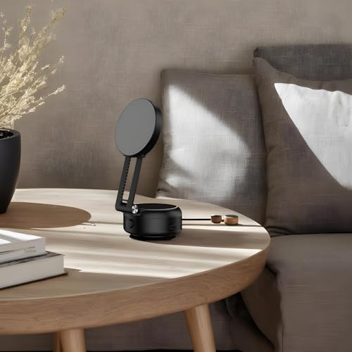 Support magnétique électrique à double ventouse rétractable pour auto - 5