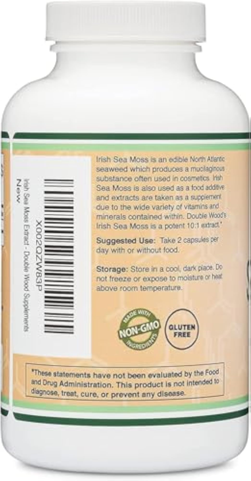 Irish Sea Moss Capsules, 180 Count